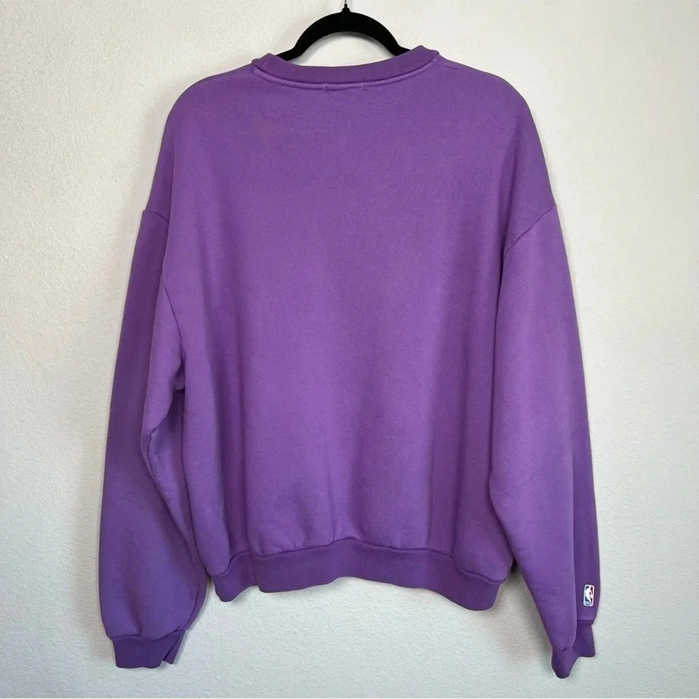 Madhappy Purple Yellow Lakers Heritage Crewneck Sweatshirt Medium - Picture 8 of 9
